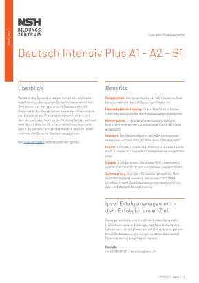 Deutsch intensiv Plus A1-A2-B1