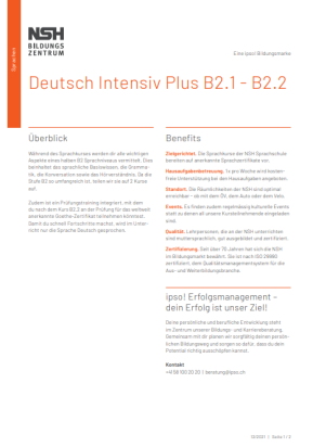 deutsch intensiv plus B2.1 - B2.2