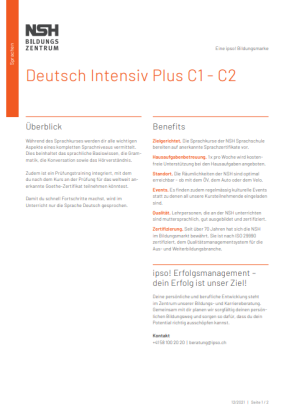 deutsch intensiv plus C1-C2