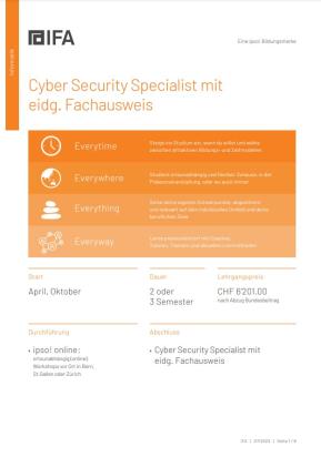 Cyber Security Specialist FA