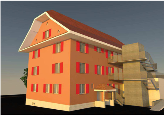 Machbarkeitsstudie Obj. 920; Umbau bestehendes Hotel (unter Substanzschutz) zur Wohnnutzung innerhalb neuen Baufeldes mit Grenzbaurecht, in Muri  1.PNG