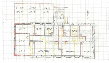 Machbarkeitsstudie Obj. 920; Umbau bestehendes Hotel (unter Substanzschutz) zur Wohnnutzung innerhalb neuen Baufeldes mit Grenzbaurecht, in Muri  3.PNG