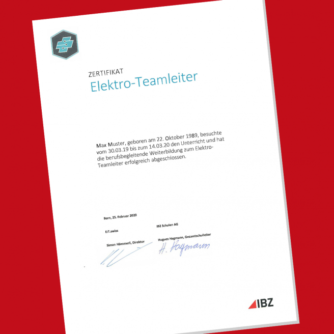ibz news gratulationen elektro-teamleiter diplome