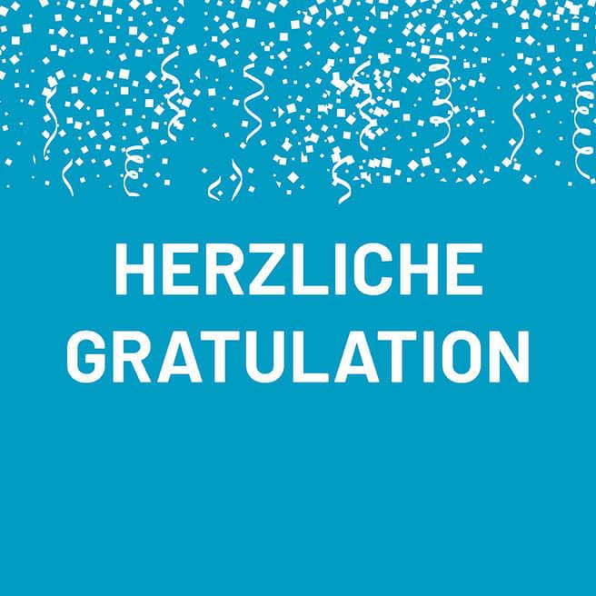 Herzliche Gratulation