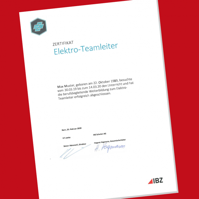 ibz news gratulationen elektro-teamleiter diplome